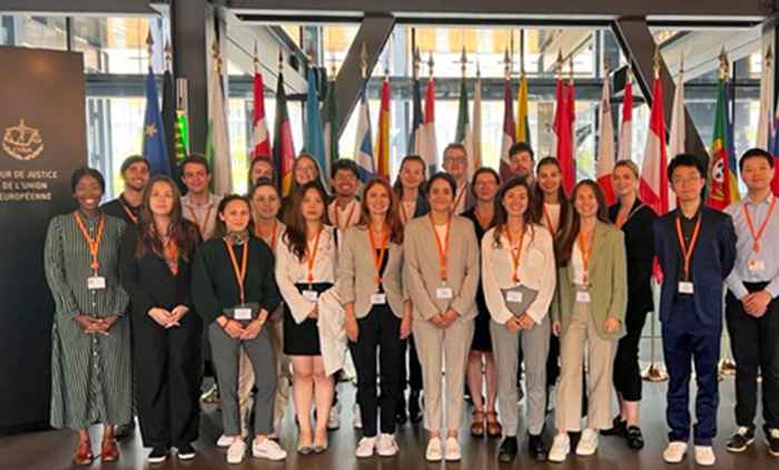 Students at the Court of Justice of the European Union