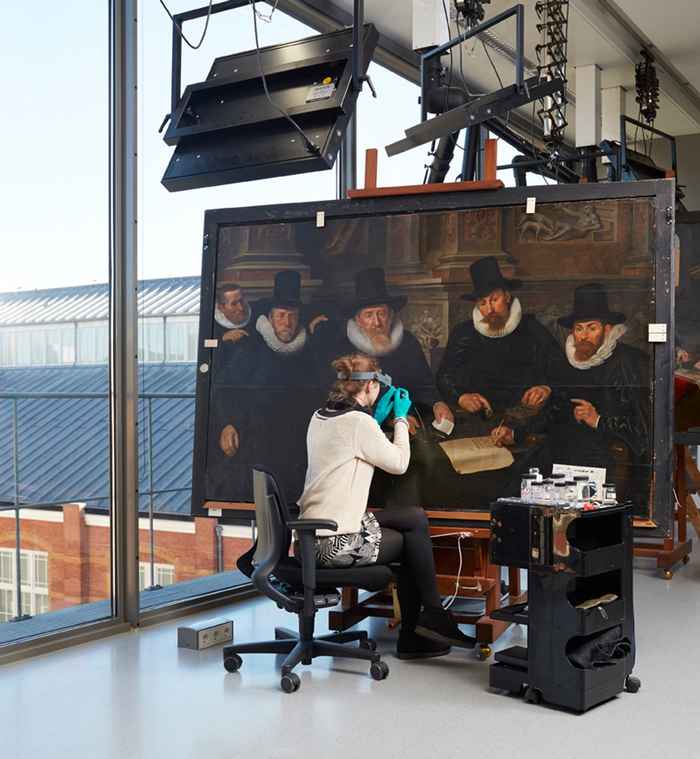 Picture taken at the Rijksmuseum art conservation and restauration centre