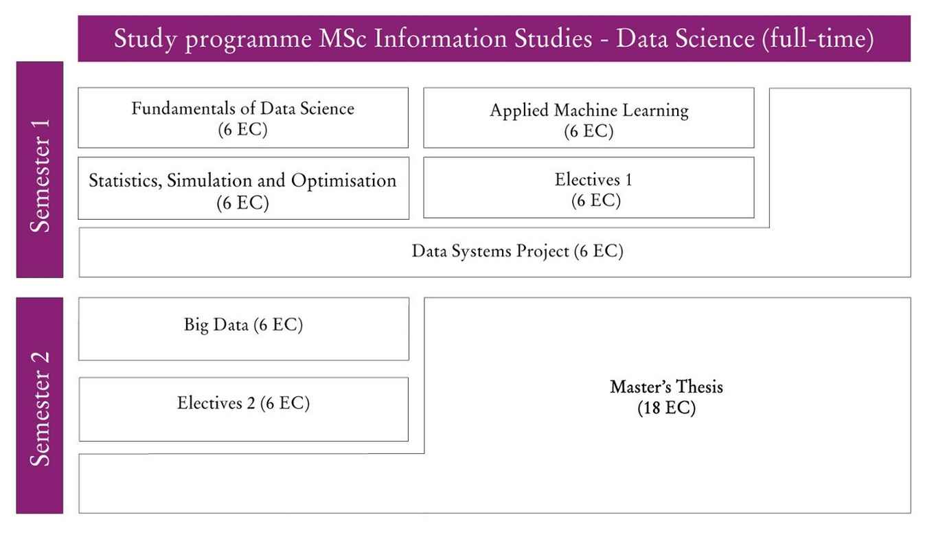 Curriculum schema Data Science full-time