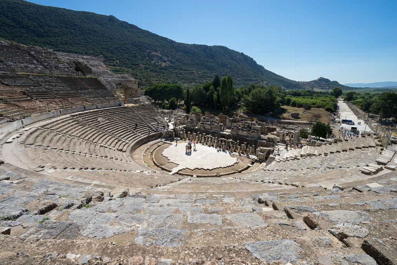 Ephesus, voorbeeld van theater waar veel van de Agones werden gehouden