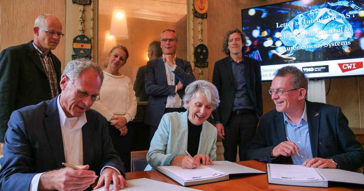 UvA, TNO and CWI collaborate on ‘Meaningful Control of Autonomous