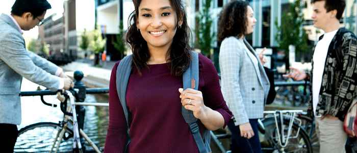 Studente op de rechtenfaculteit