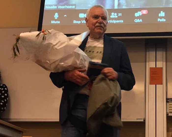 ACMES Book presentation of Ruud Peters, Sharia, Justice and Legal Order. Egyptian and Islamic Law: Selected Essays (Brill, 2020). Picture taken by Mirjam Lammers