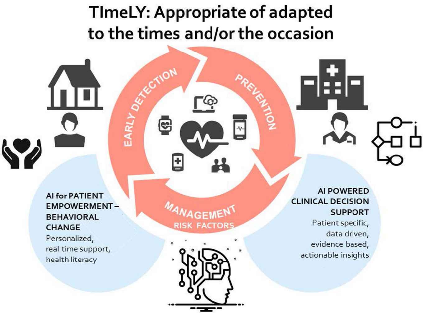 Infographic explaining the structure of TIMELY