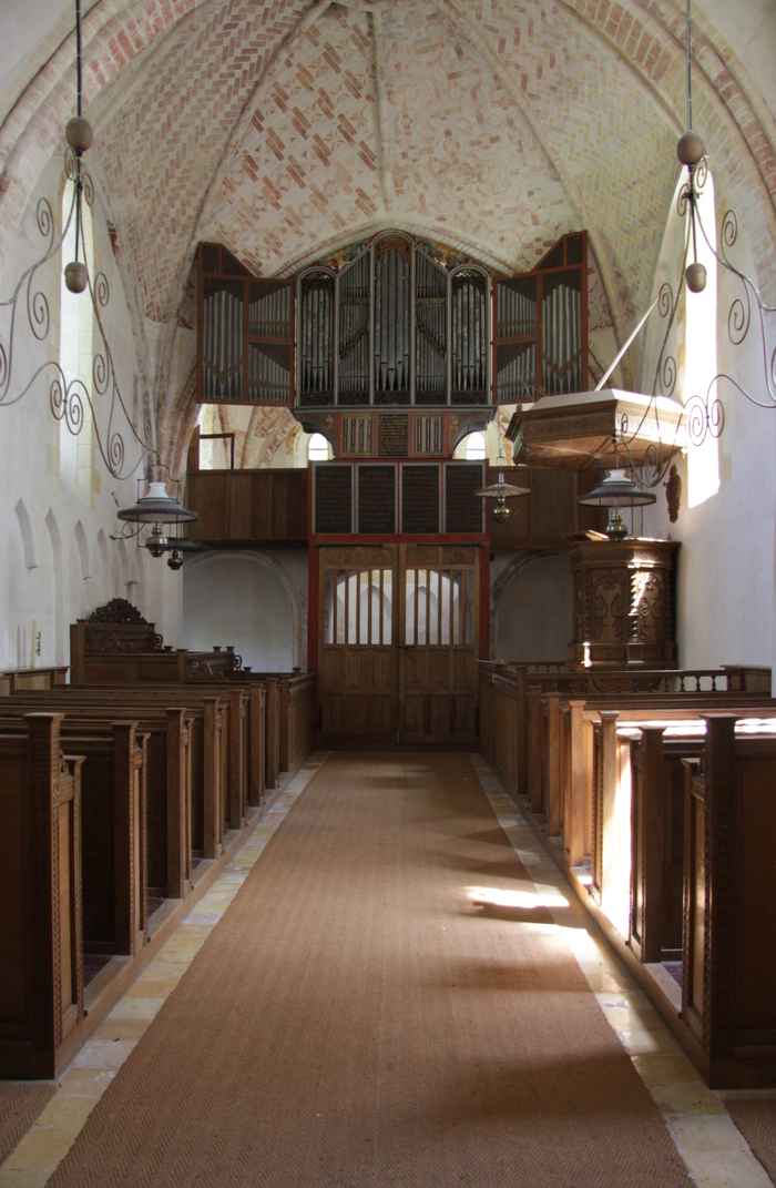 Het orgel van de kerk van Krewerd