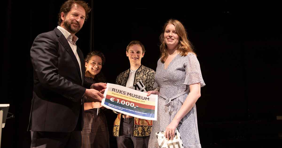 Sofie Dubbeldam wint Rijksmuseum-Migelien Gerritzen scriptieprijs 2019