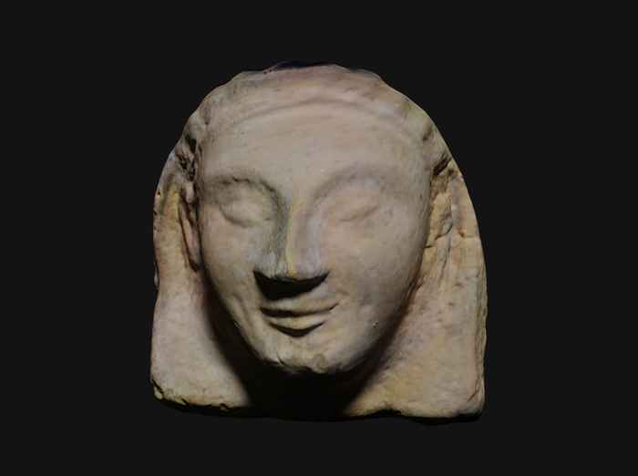 3D scanned antefix from acquarossa, Italy
