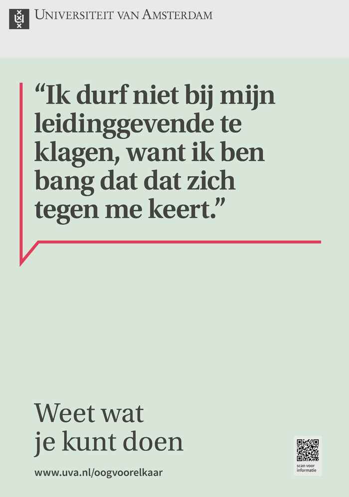 Poster campagne sociale veiligheid