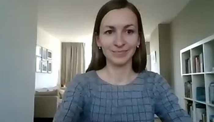 Zina Lekniūtė during her PhD defense