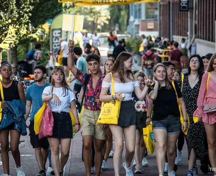 Binnenkomst op Roeterseiland tijdens Intreeweek 2019
