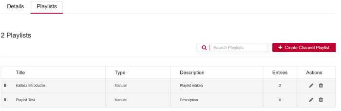 Edit Media Gallery, Playlists