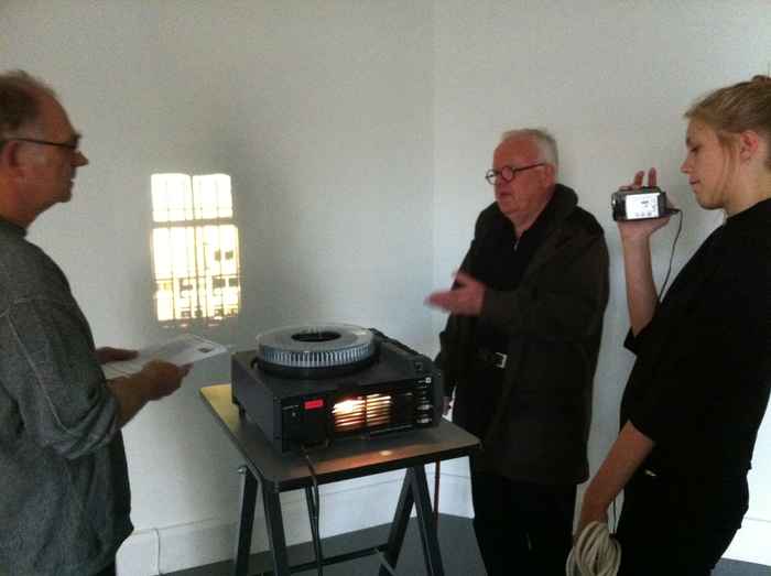 Interview Jan Dibbets. Photo: Sanneke Stigter