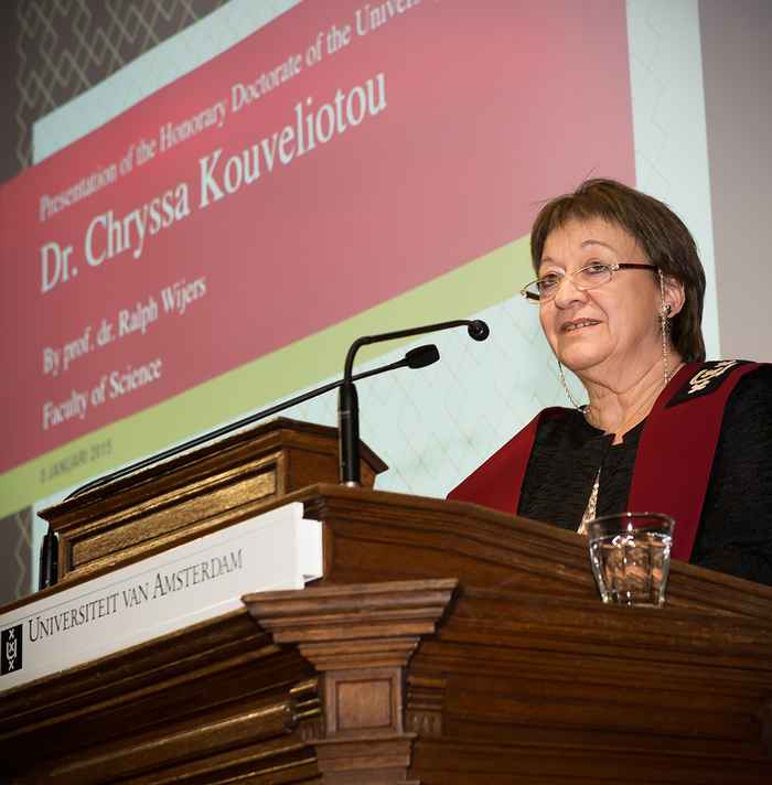 Dies Natalis 2015 Honorary Doctorate Chryssa Kouveliotou