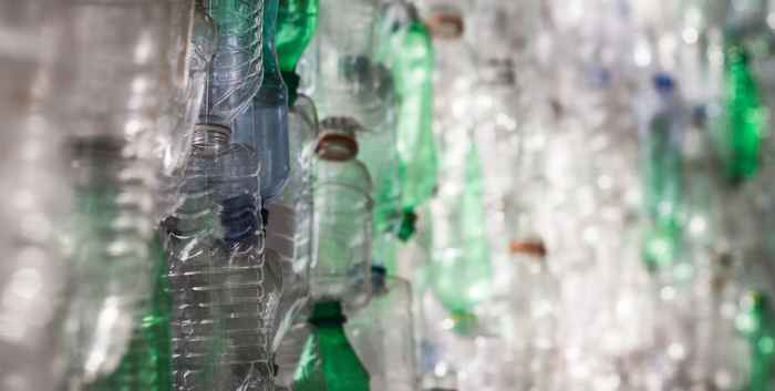 Empty plastic bottles