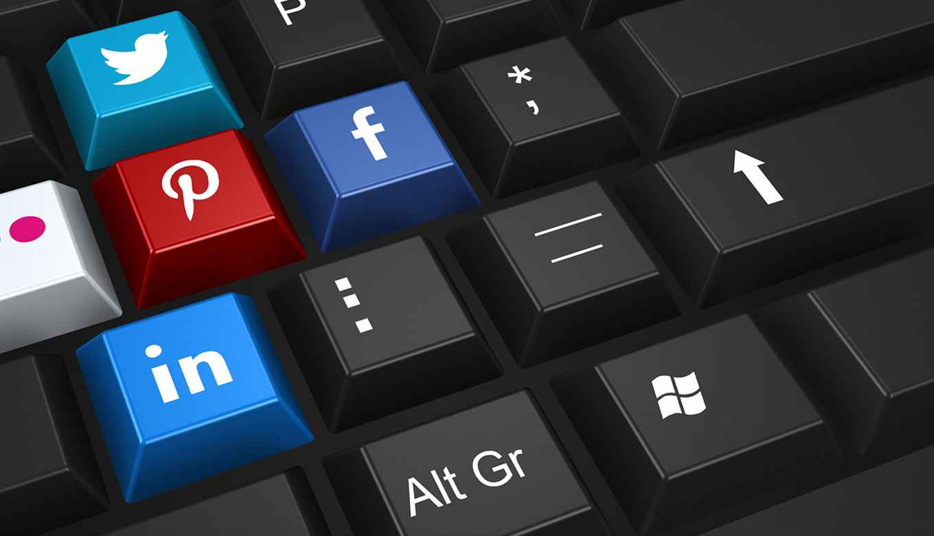 Sociale media toetsenbord