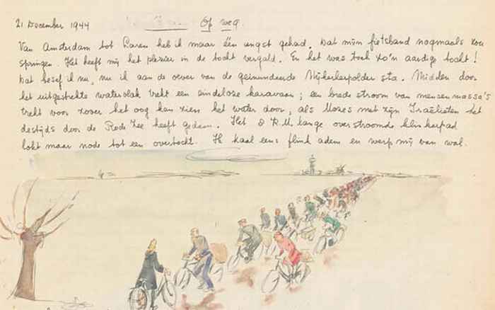 Fragment uit het dagboek van Toby Vos (bron: collectie Atria)