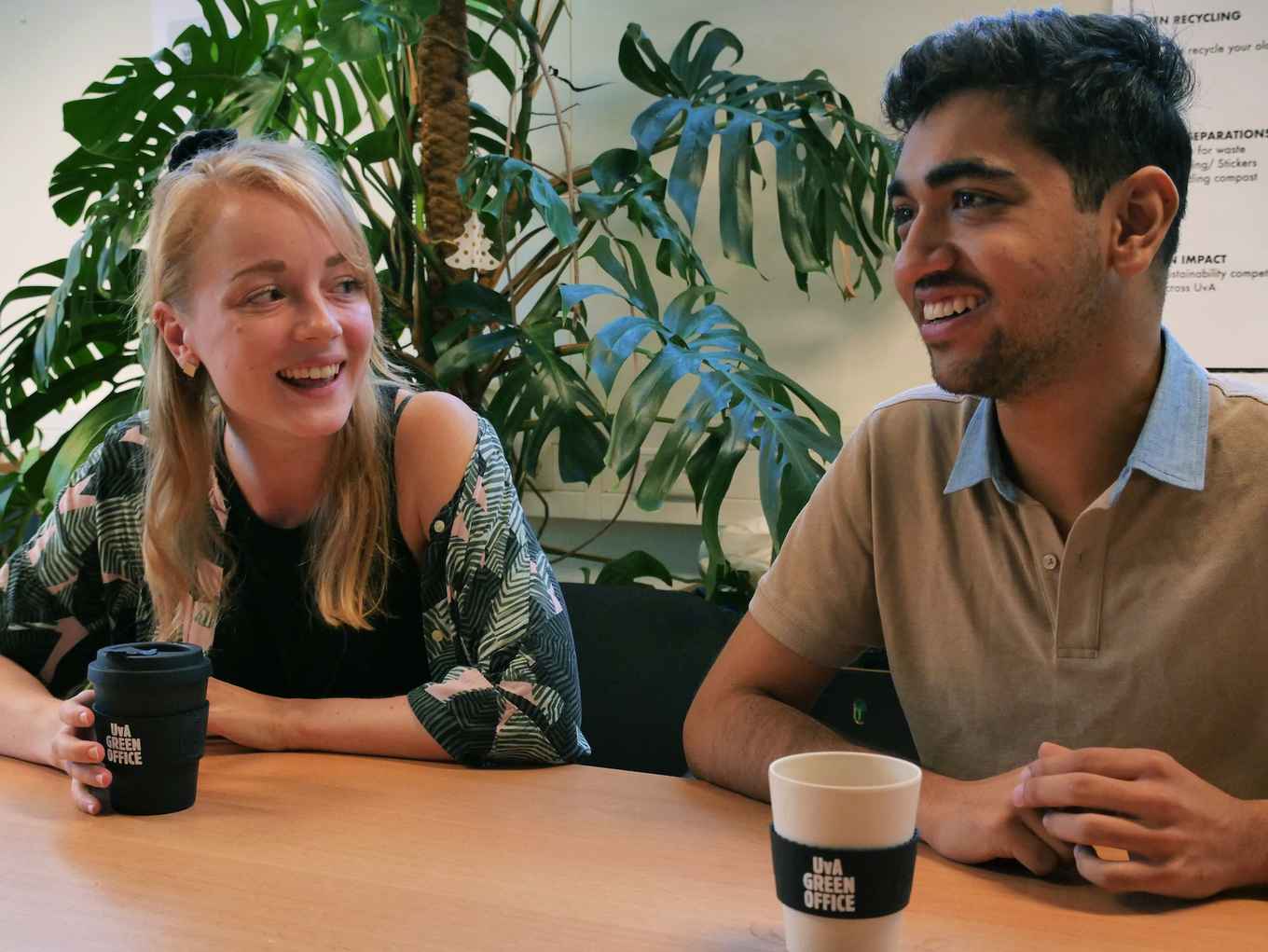 UvA Green Office, Satyam Kathpalia en Julia Dalibor