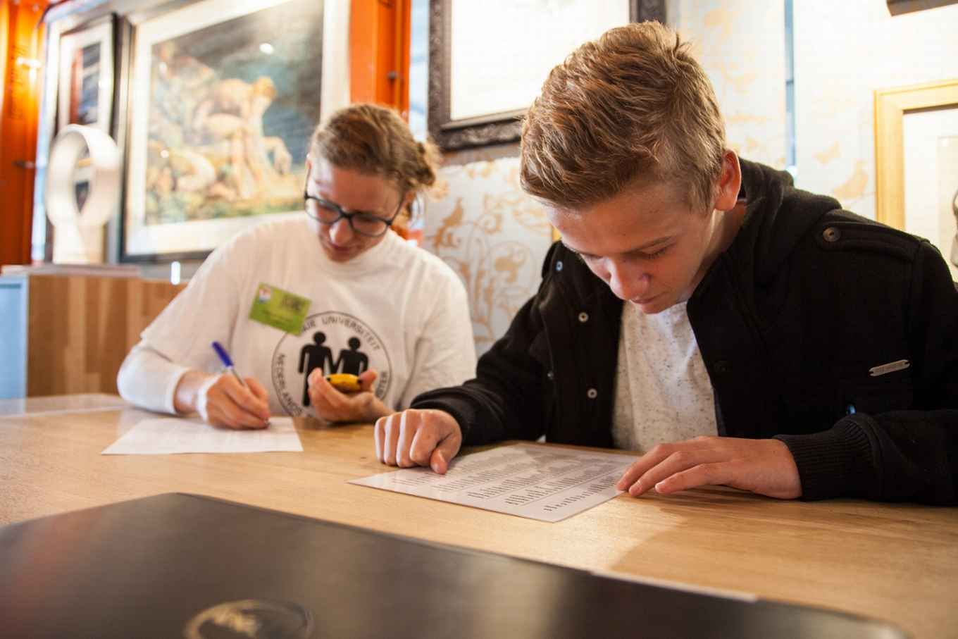 Onderzoek met NEMO-bezoekers als deelnemers.