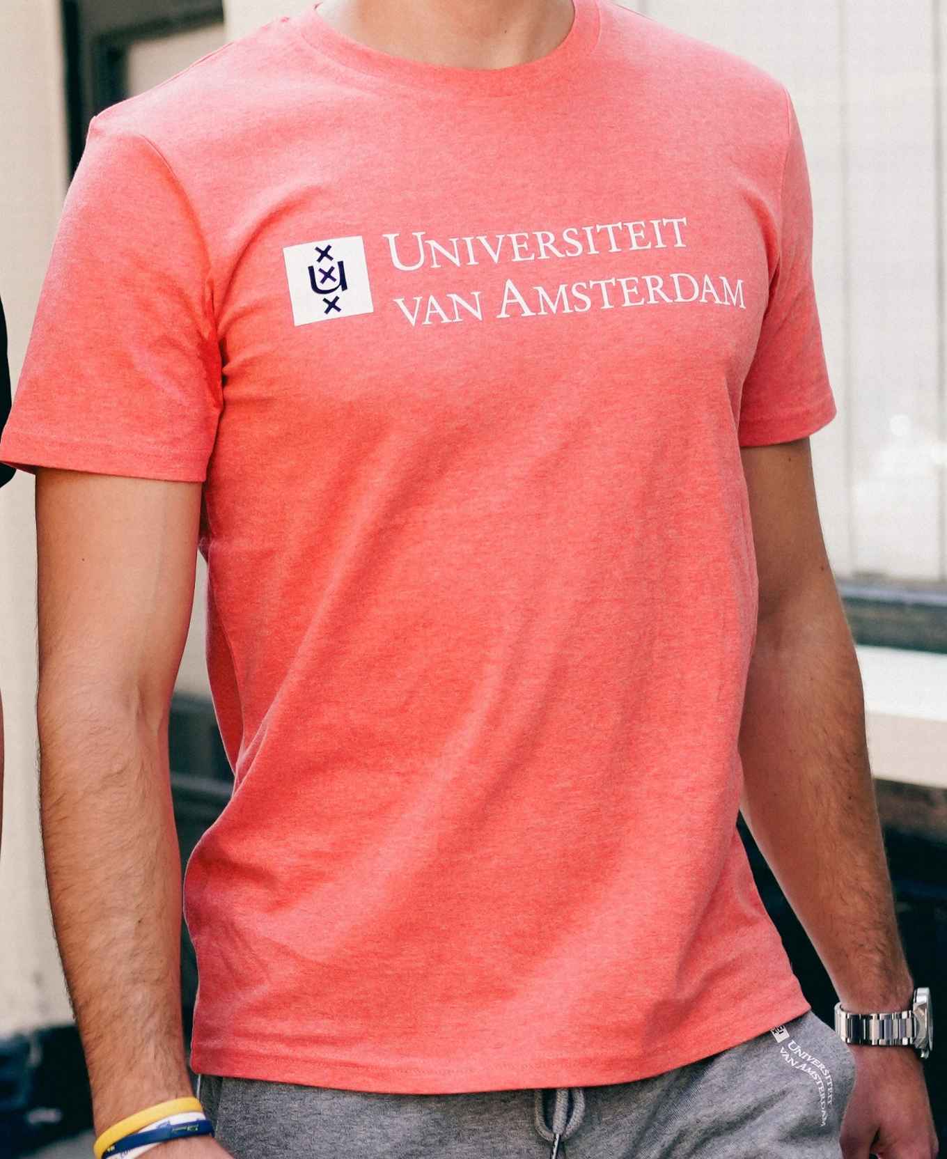 T-shirt heren rood