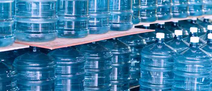 Plastic water bottles