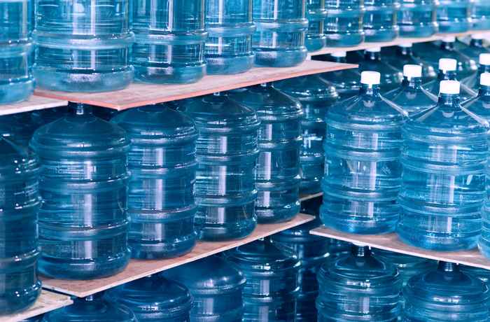 Plastic water bottles