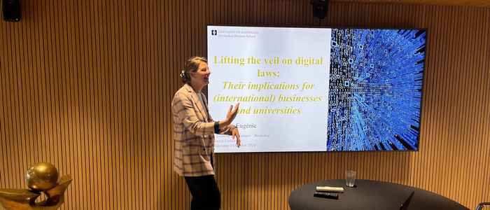 Eugénie Coche at Vaasa University, Finland