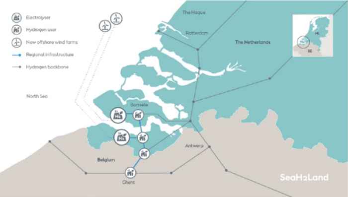 industrieel gebied in Zuidwest-Nederland