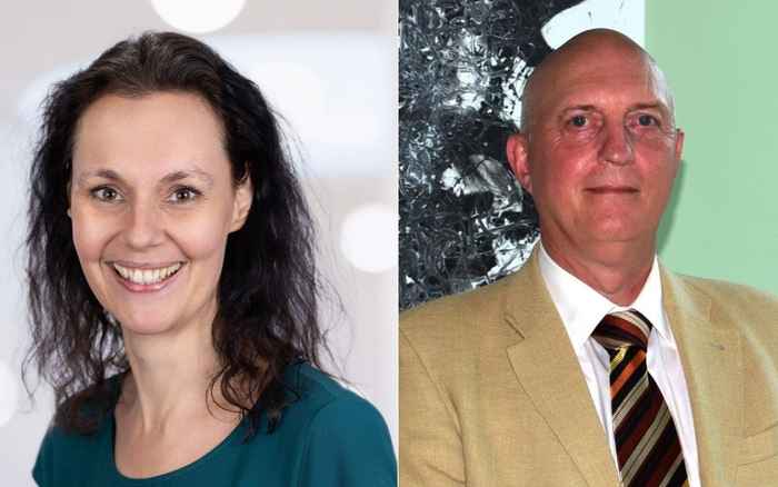 Corine Boon (L) en Tom van Engers